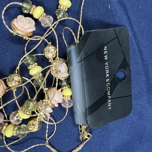 New York & Co Set Of 4 Fashion Necklaces Multilayered & Statement Designs Beaded - Picture 3 of 6